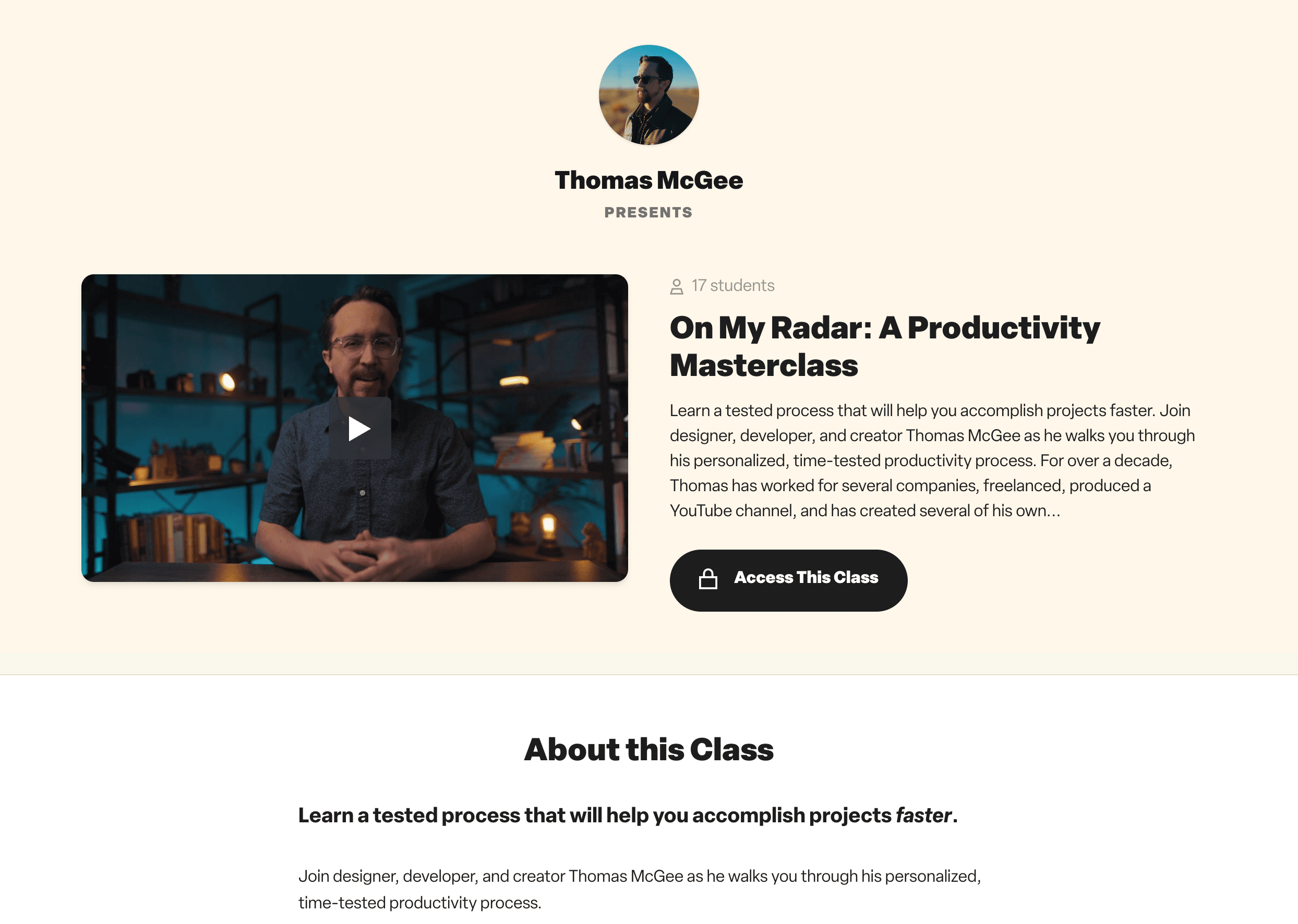 Custom Landing Page